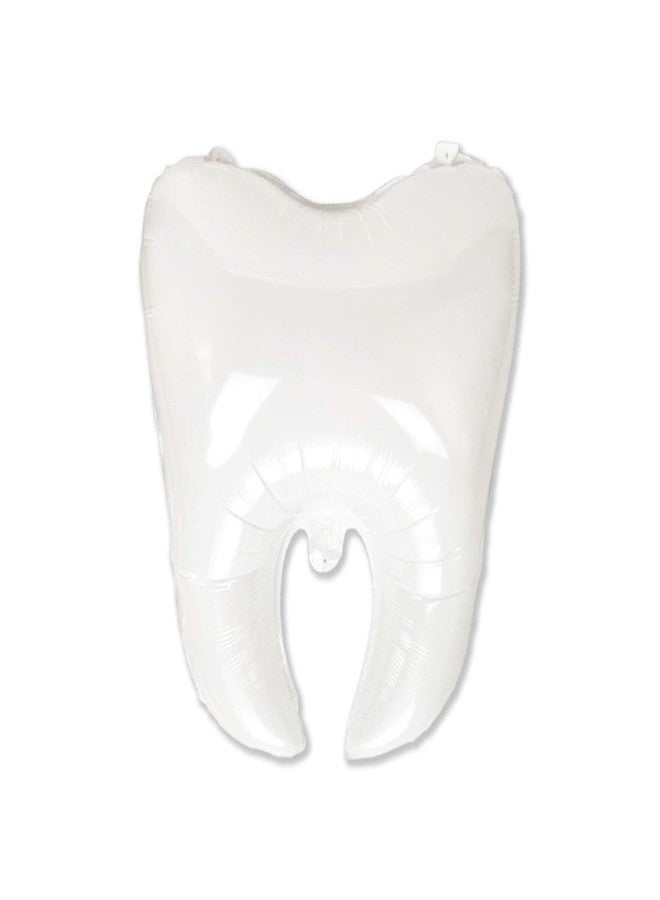 CSTYWC 5PCS White Tooth Balloons Set Tooth Foil Balloon Dentist Graduation Party Decorations Tooth Clinic Decoration Balloons for Dentist Dental Student - Image 3